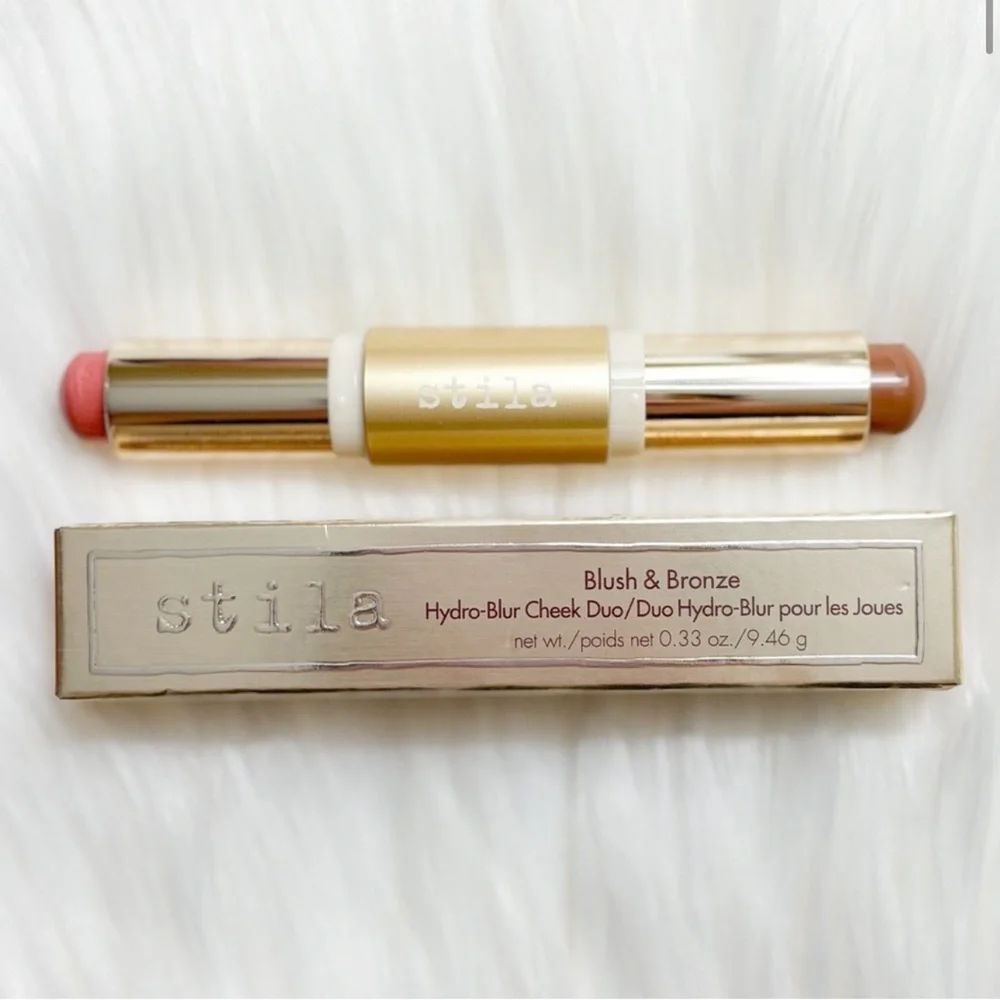 GRAPEFRUIT & CARAMEL | Stila Hydro-Blur‎ Cheek Duo – Blush & Bronze – NWT